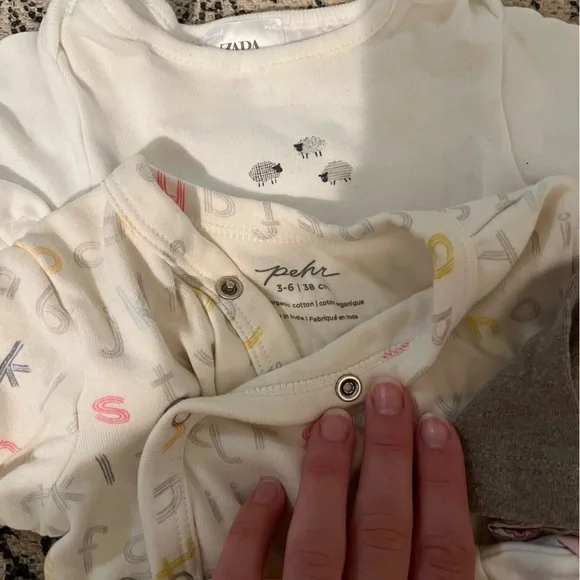 EUC Bundle of designer onesies and tops for babies 0-6 months